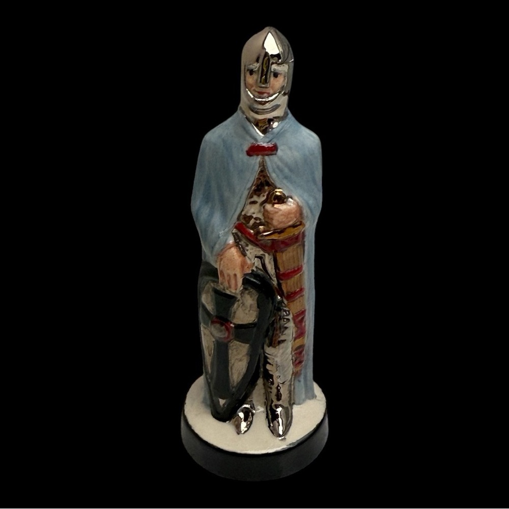 Vintage Chess Piece Alberta Molds 1973 Ceramic Hand Painted Pawn